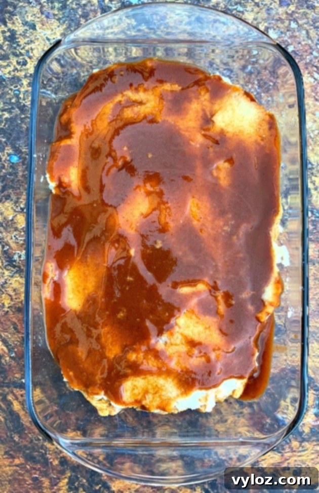 keto low carb enchilada casserole in a baking dish