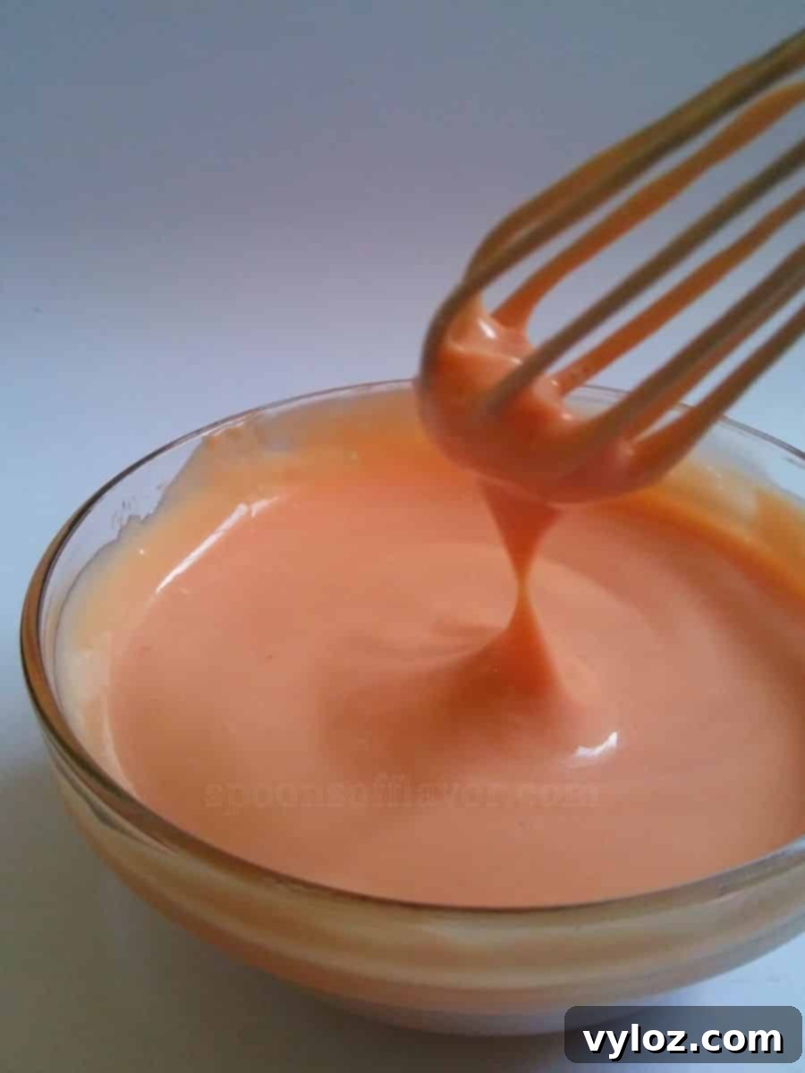 Image showing whisking mayo ketchup sauce.