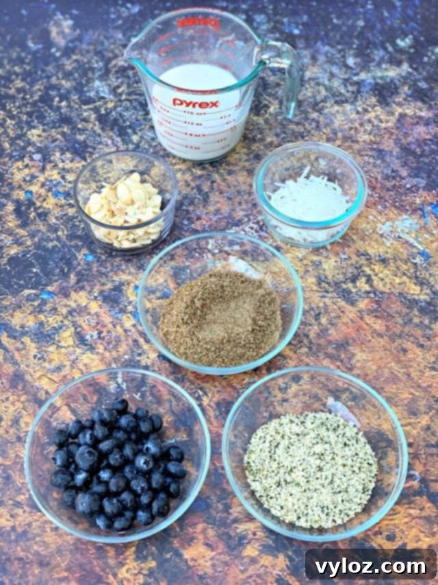 More ingredients for keto hemp oatmeal
