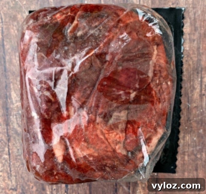 Butcher Box sirloin steak tips in packaging, perfect for stir-fries or stews.