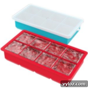 Guilt-Free Keto Mojito 8 square ice tray for making large ice cubes