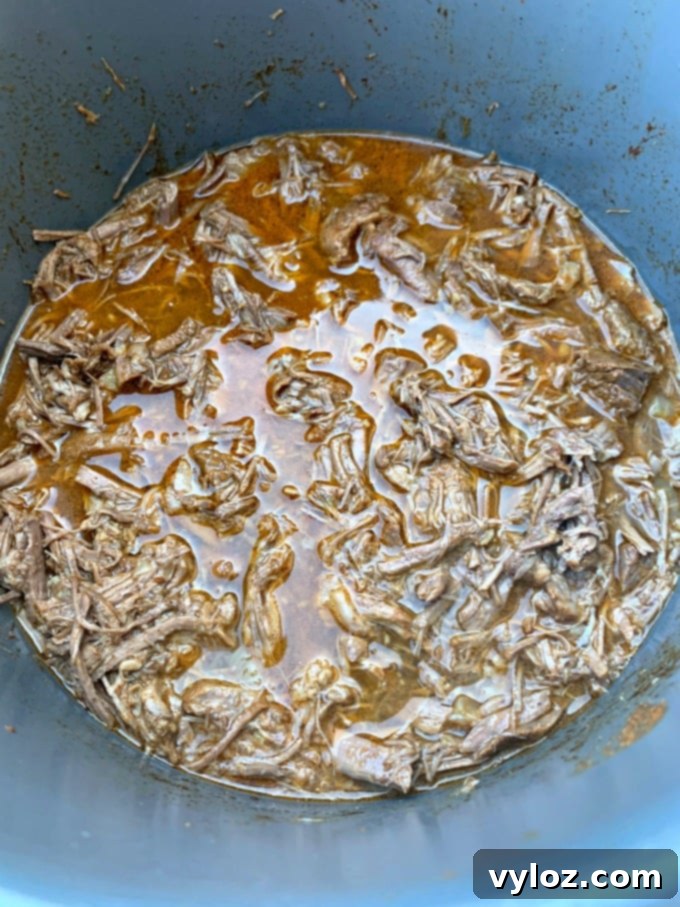 Instant Pot Chipotle Barbacoa Beef 8 Instant Pot keto low carb barbacoa beef with cilantro and limes served directly from the Instant Pot