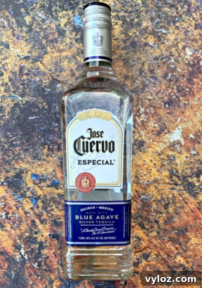 Zero Sugar Margaritas 3 jose cuervo silver in a glass bottle