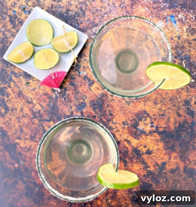 Zero Sugar Margaritas 5 2 keto low carb skinny margaritas in glasses garnished with lime