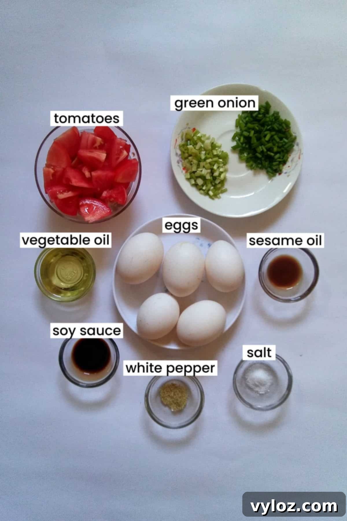 Image showing ingredients placed on a white background.