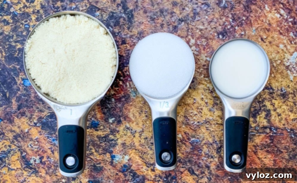 Keto donut batter in a mixing bowl, showcasing its smooth texture.