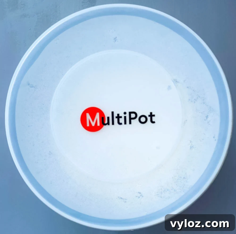 instant pot homemade yogurt in the pot