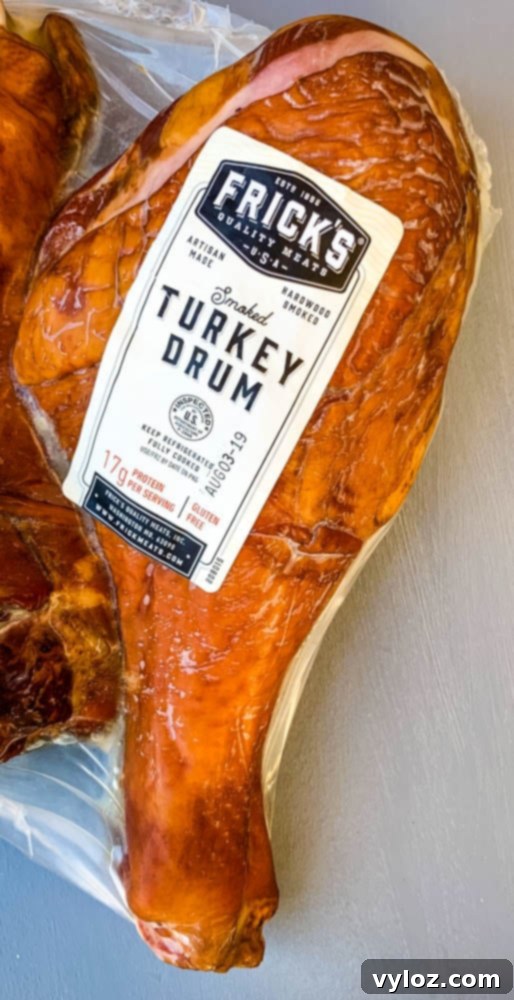 Soulful Instant Pot Southern Collard Greens 4 Smoked turkey leg in a package