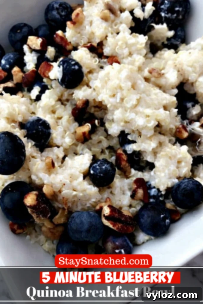 A savory quinoa breakfast bowl, demonstrating quinoa's versatility for different meals.