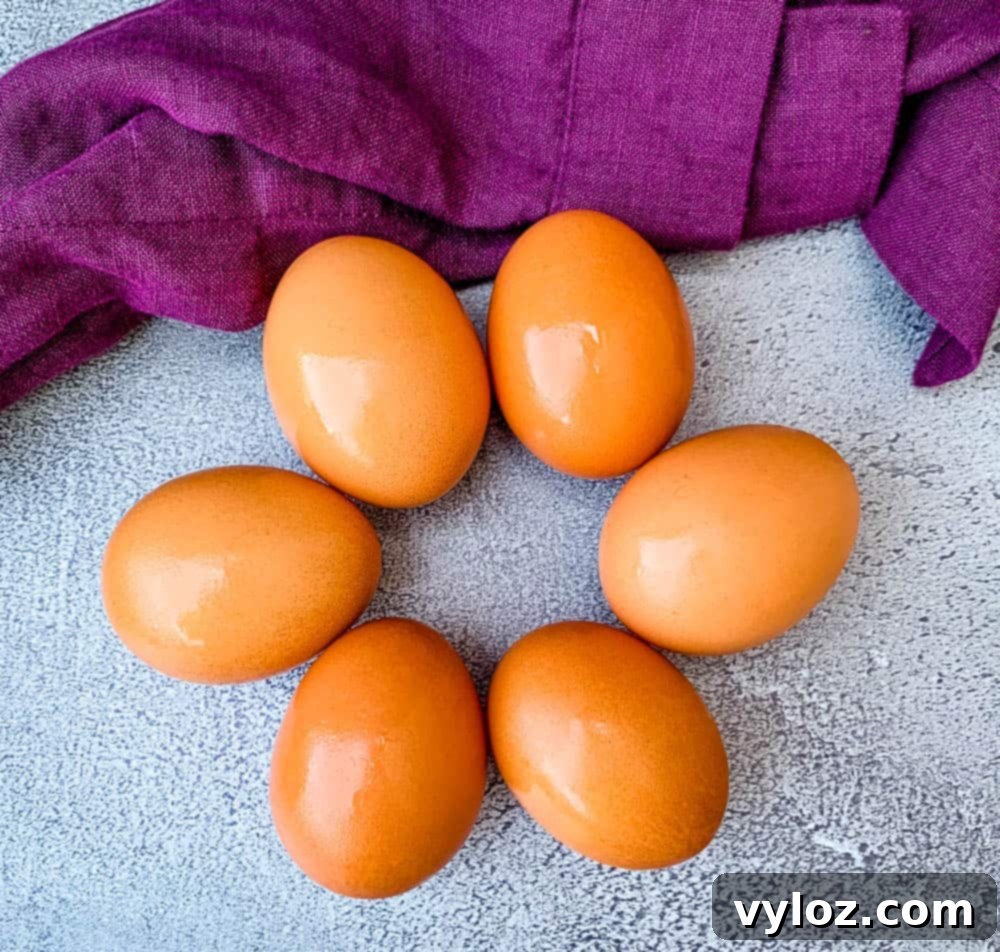 cage free brown eggs on a flat surface