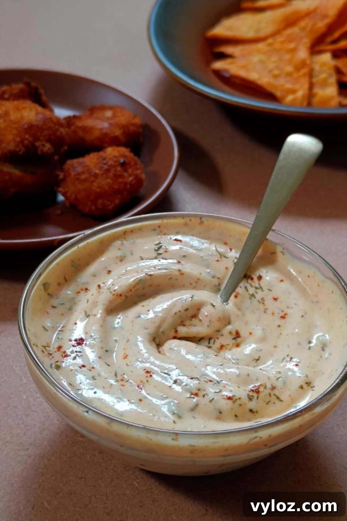 Image showing Blackened dressing served in a glass bowl.
