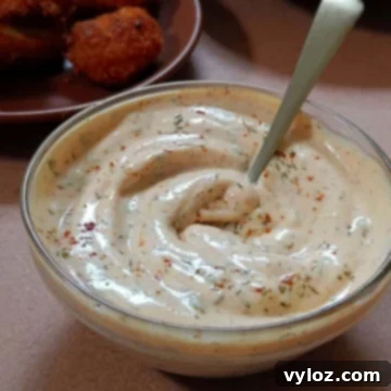 Blackened ranch sauce in a glass bowl.