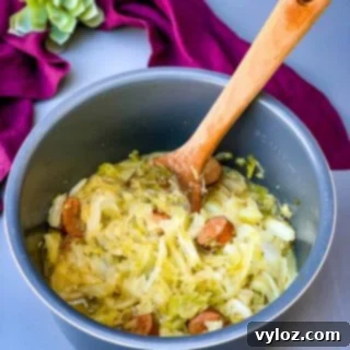 Instant Pot Cabbage and Sausage in an Instant Pot