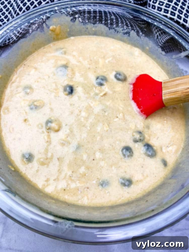 batter for air fryer muffins in a glass bowl