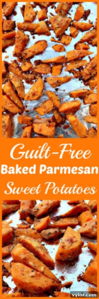 baked parmesan sweet potatoes