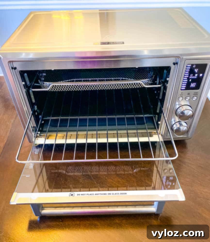 cosori air fryer toaster oven on a table