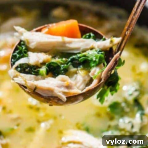 Comforting Low Carb Keto Roast Chicken Soup
