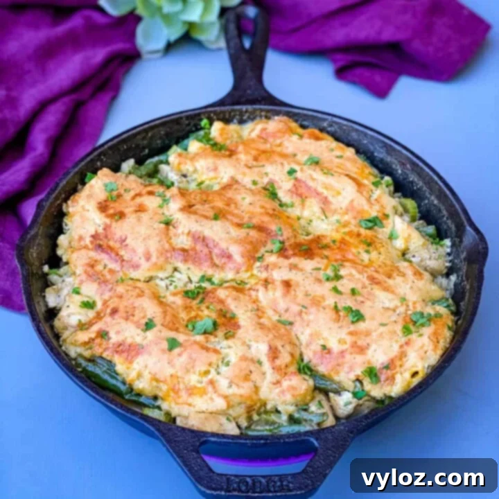 Hearty Keto Low-Carb Chicken Pot Pie with a golden crust