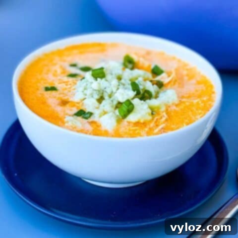 Spicy and creamy Buffalo Chicken Soup