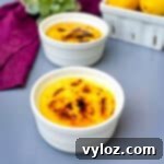 Effortless Keto Crème Brûlée 11 Keto low carb Crème brûlée in a white ramekin