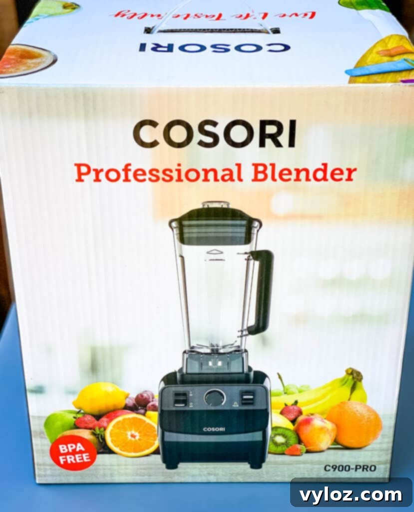 Cosori Professional Blender C-900 Pro components in packaging