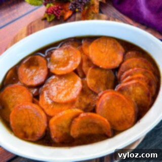 Mama's Easy Candied Sweet Potatoes 11 candied sweet potato yams in a baking dish