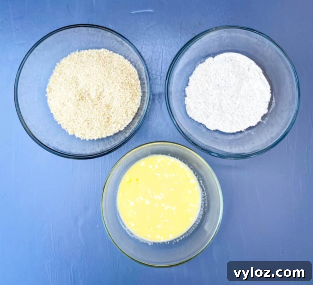 Crispy Air Fryer Fish Sandwich 6 Panko breaded fish fillet ready for the air fryer