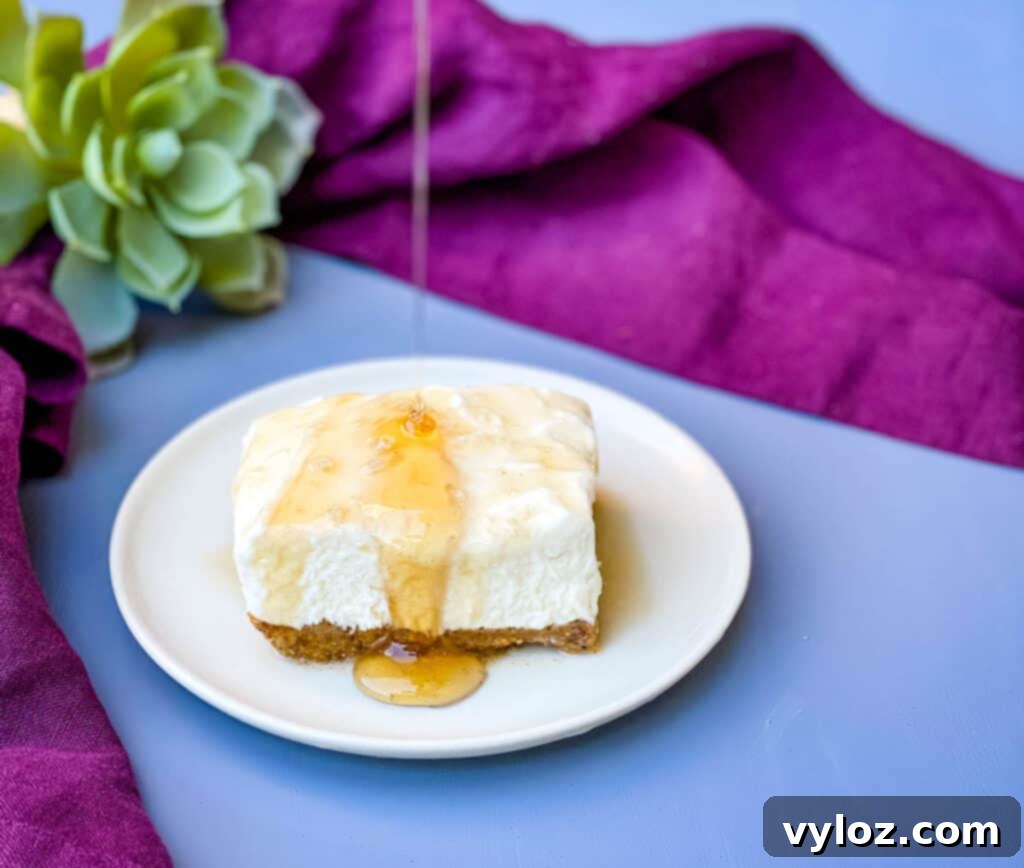 Delicious Salted Caramel Cheesecake Bars sliced and ready to serve