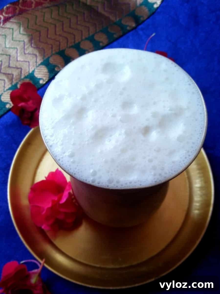 Classic Indian Sweet Lassi 2 Plain Sweet Indian Lassi, a refreshing yogurt drink