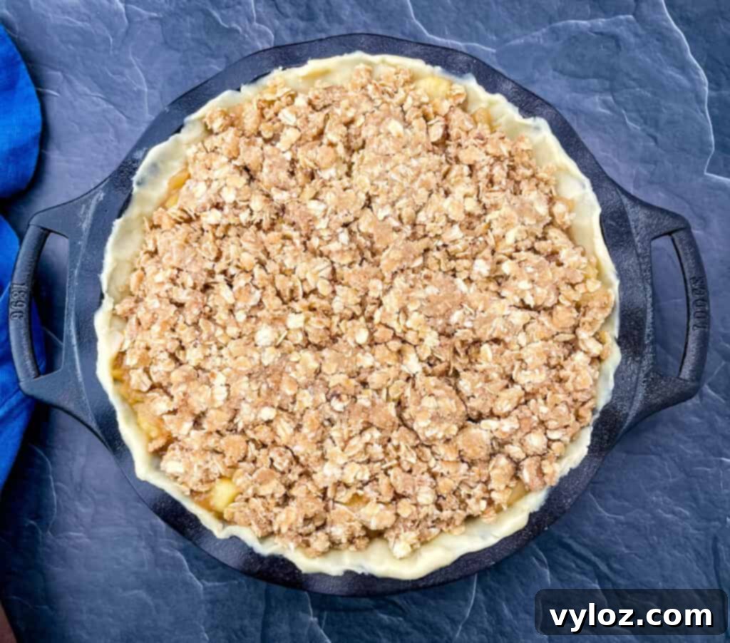 unbaked sugar free apple pie in a pie plate