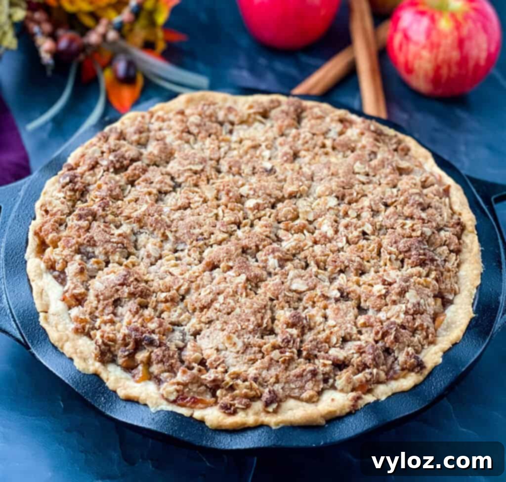 baked sugar free apple pie in a pie plate