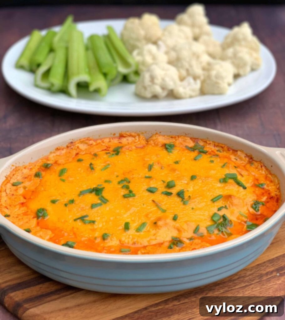 Classic Slow Cooker Buffalo Chicken Dip, perfect for any party or gathering.