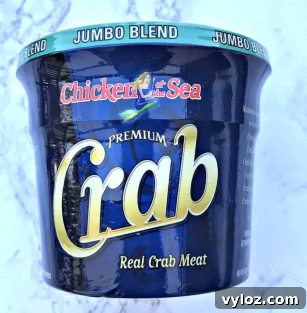 hot crab dip in a baking dish