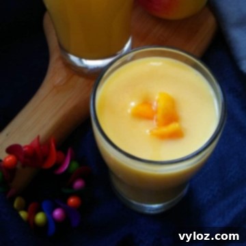 Mango milkshake recipe