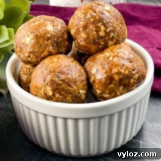 chai almond butter protein balls in a white bowl