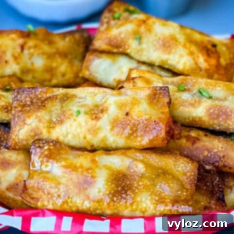 30 Quick and Delicious Air Fryer Appetizers 16 Golden brown air fryer pizza rolls filled with cheese and pepperoni.