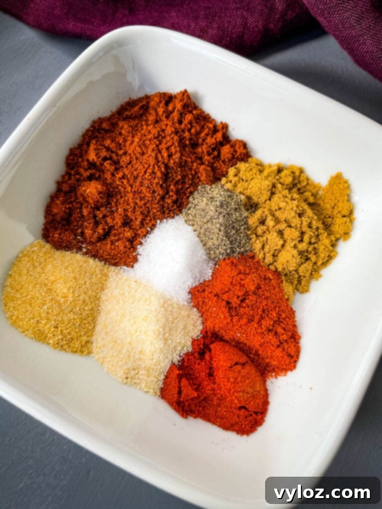 homemade taco seasoning in a white bowl