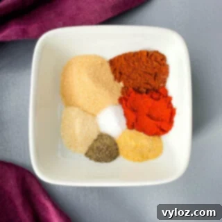 homemade bbq seasoning in a white bowl