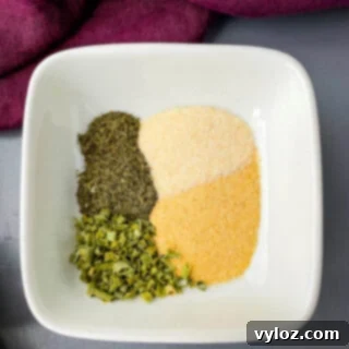 homemade ranch seasoning in a white bowl