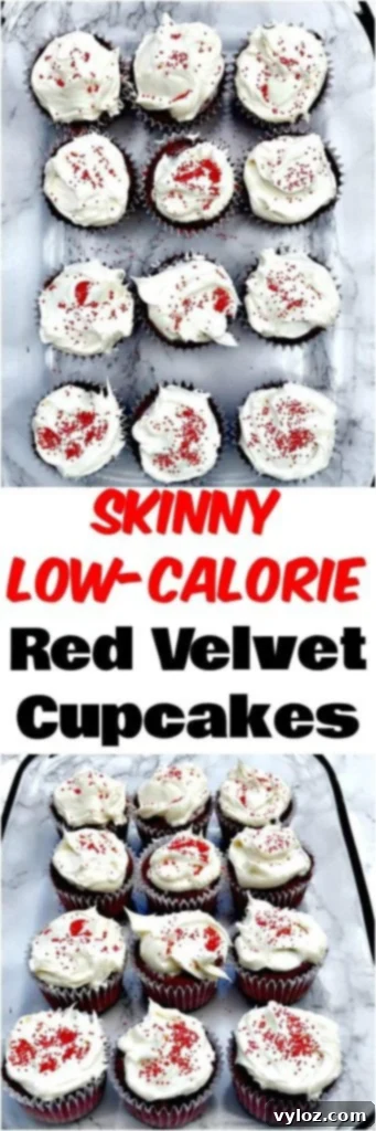 skinny low calorie red velvet cupcakes