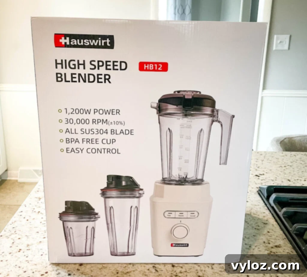 Hauswirt High Speed Blender Is It Any Good 3 Hauswirt blender components neatly packed in its box