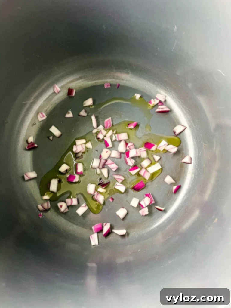onions sauteed in an Instant Pot