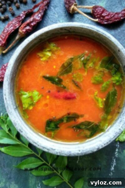 Lentil-Free, Tamarind-Free Tomato Rasam 2 Delicious Tomato Rasam without Dal and Tamarind, a light and flavorful South Indian soup