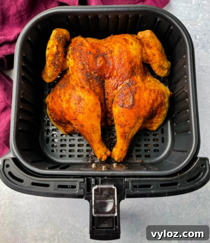 spatchcock chicken in air fryer