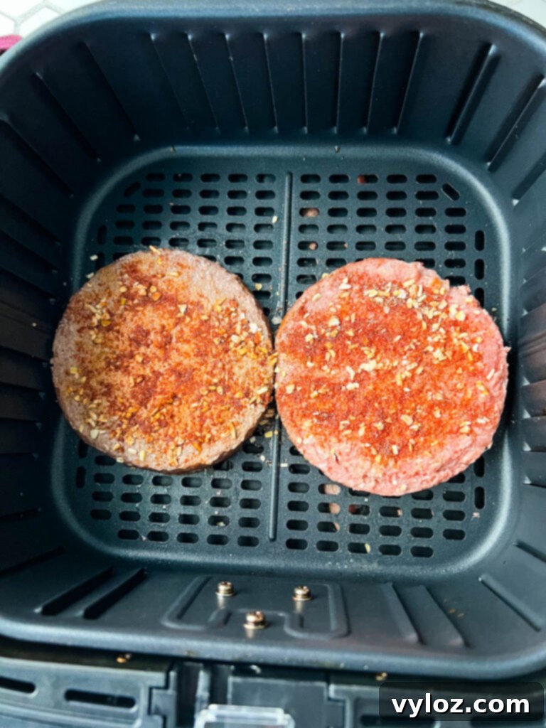 Crispy Air Fryer Frozen Burgers: From Freezer to Plate 7 seasoned burgers in air fryer