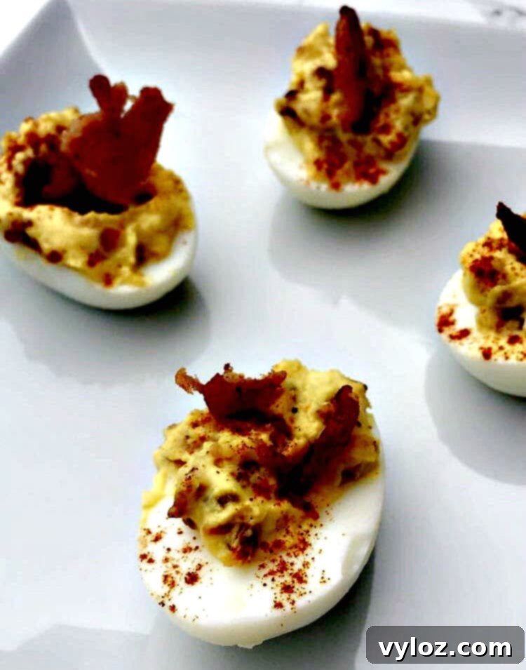 Easy, Low-Carb Keto Bacon Deviled Eggs