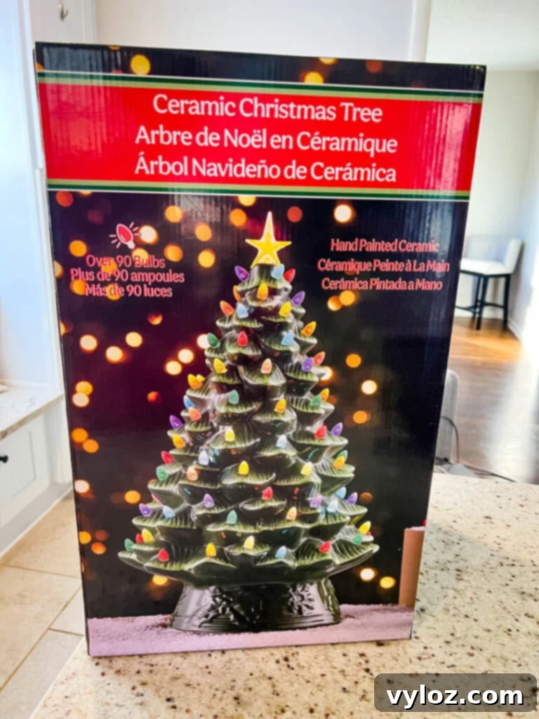 Costco Ceramic Tree for Holiday Decor