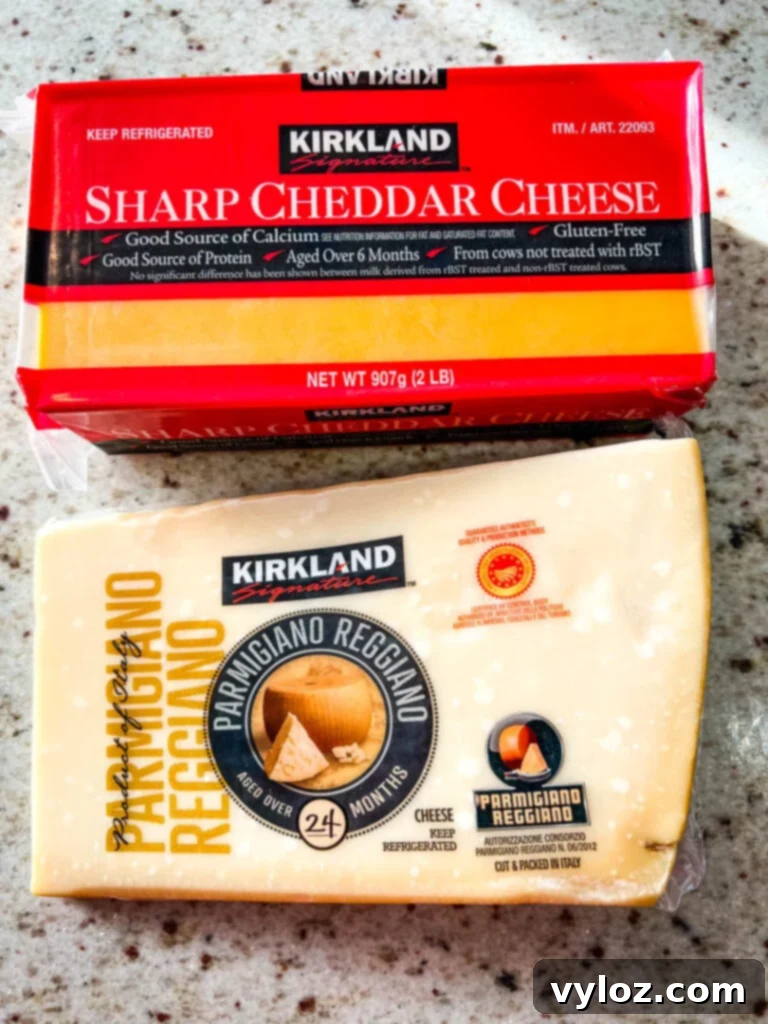 Costco Cheese for Mac and Cheese