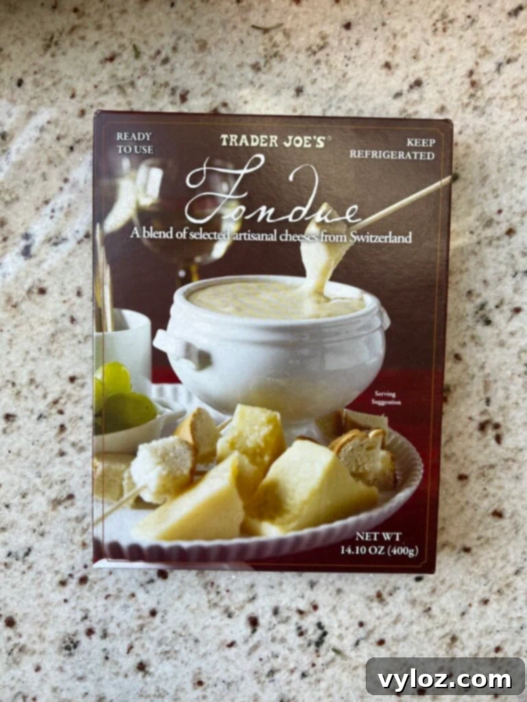 Trader Joe's Holiday Favorites 7 Trader Joe's Fondue for a festive home dining experience