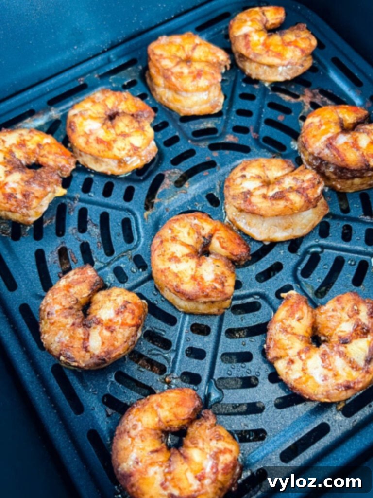 Effortless Caribbean Shrimp 12 jerk shrimp in air fryer